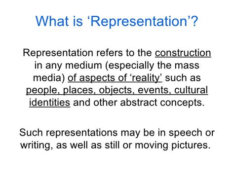 representation|representation definition.